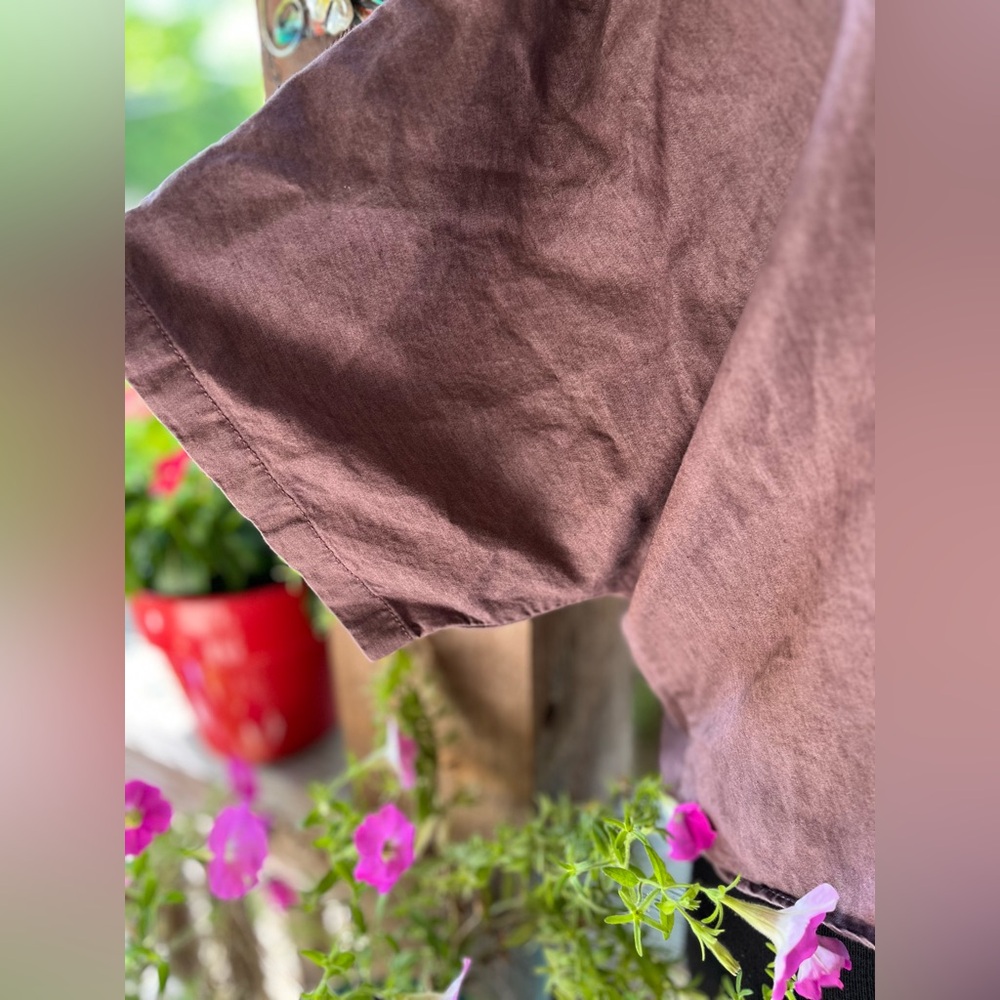 Express Oversized Mauve Wide Sleeve Buttons & Loo… - image 2